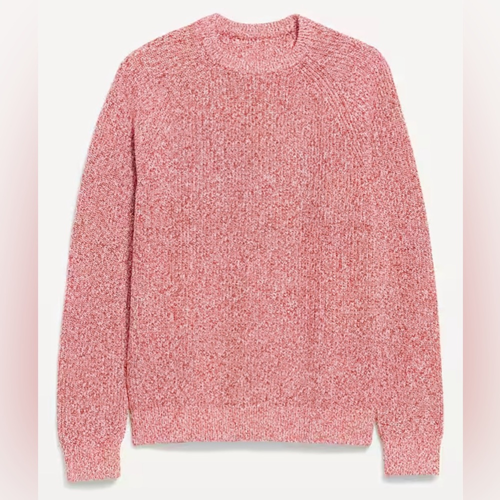 Crew-Neck Shaker-Stitch Sweater